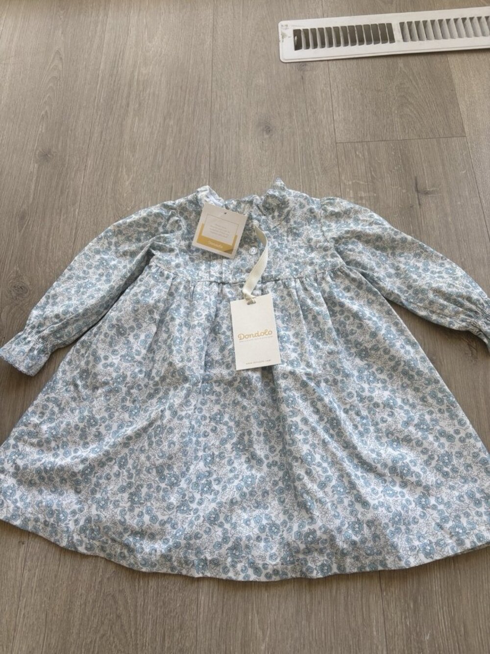 NEW Dondolo Boutique Girls Blossom Dress Multicolor Floral Design Size 24M NWT